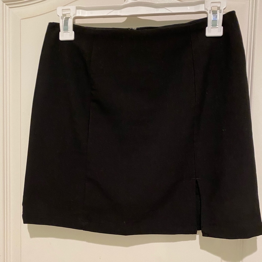 Black glassons mini skirt